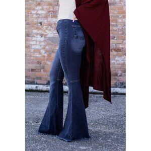 NWT Lucky & Blessed Women’s PERFECTION EXTREME FLARE BELL BOTTOMS Size 10